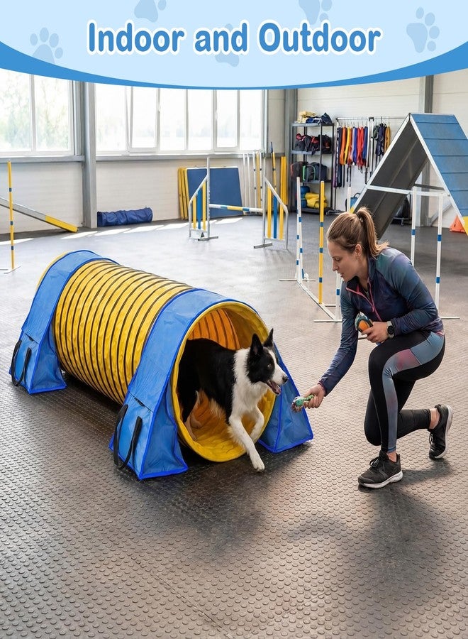 Silipull 2 Set Dog Agility Tunnel Sandbags, Dog Tunnel Weight Bags Heavy-Duty PVC Weatherproof Design, Adjustable for 18"-26" Diameter for Stabilizing and Securing, Blue (Tunnels Not Included) - Image 5